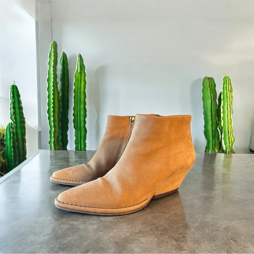 Del Carlo Desert Bohemian Leather Western Booties